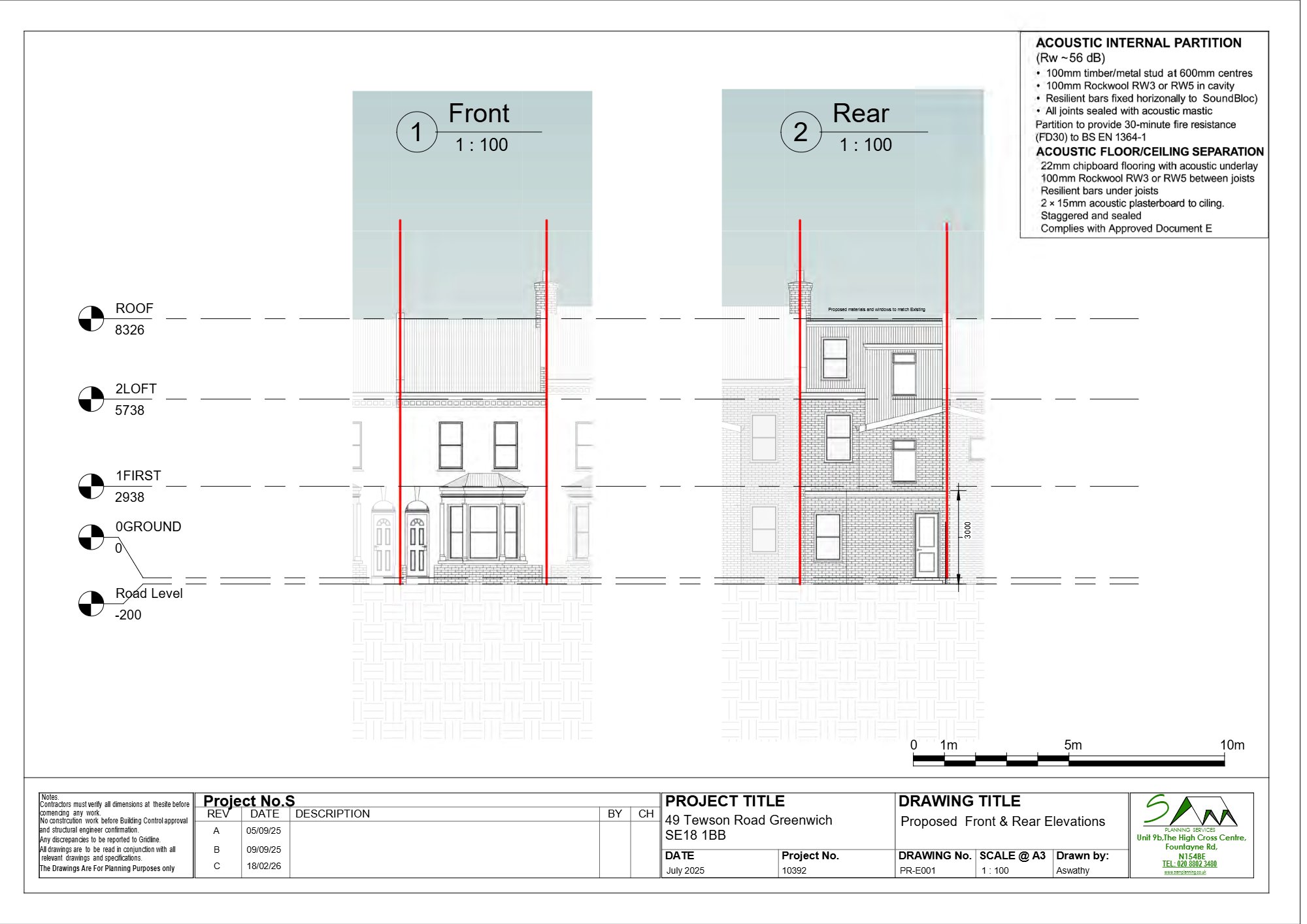Six-person HMO approved in Plumstead, Greenwich — approved drawing 1