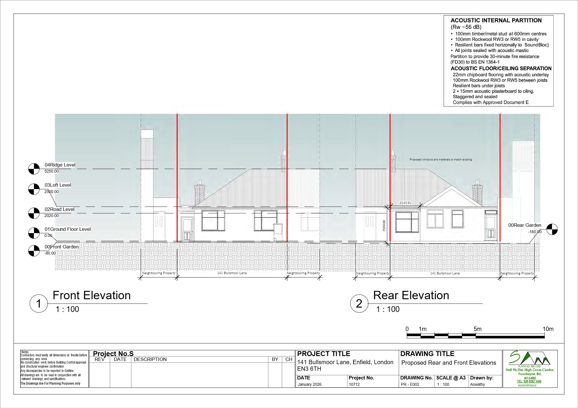 Six-person HMO approved in Enfield — approved drawing 1