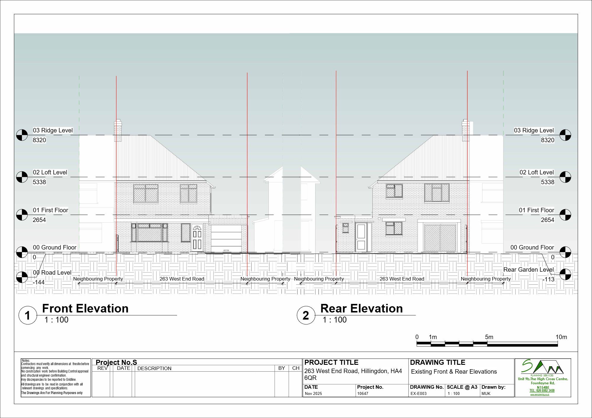 Three-person HMO approved in Ruislip, Hillingdon — approved drawing 1