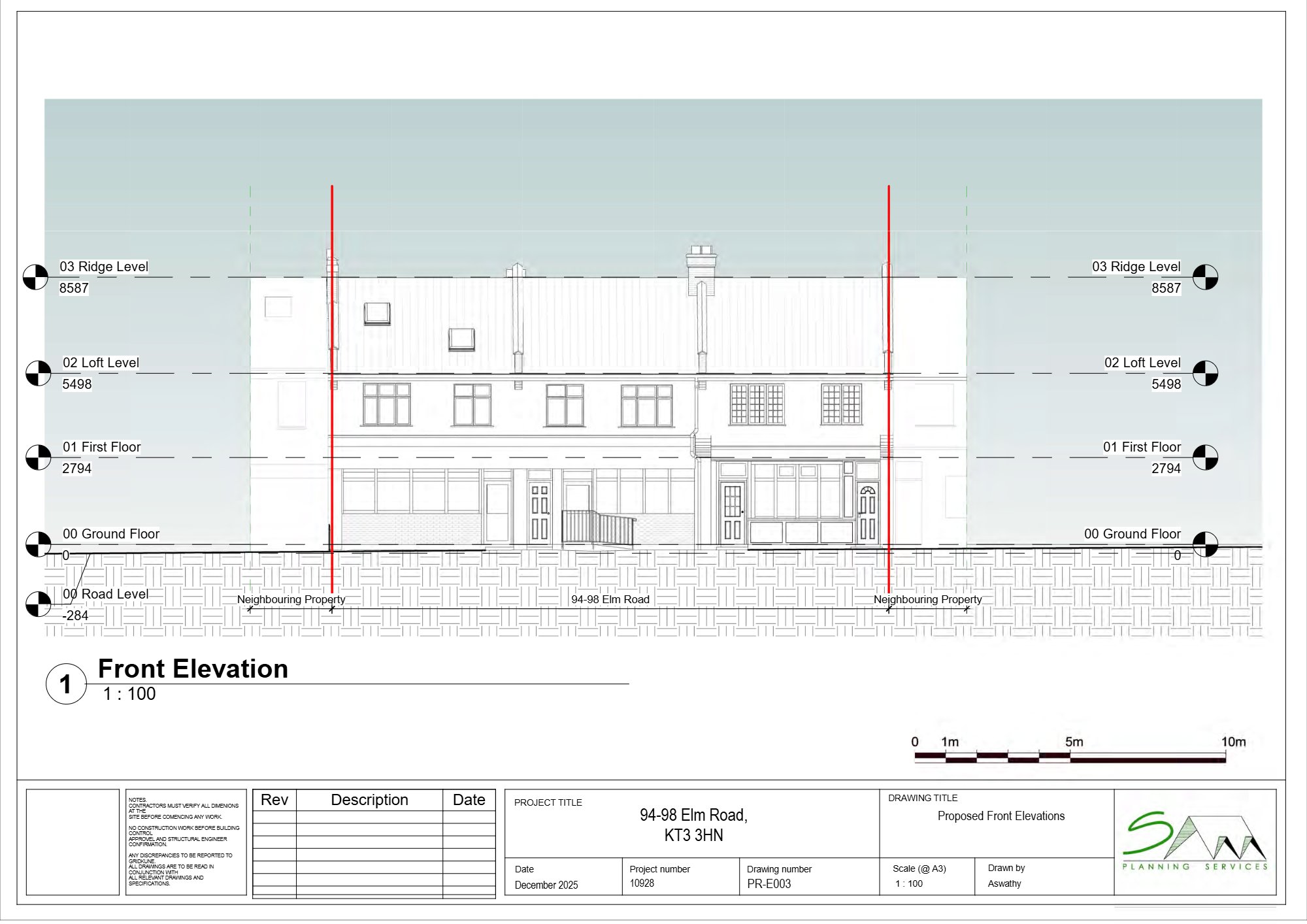 Commercial building alterations approved in Kingston upon Thames — approved drawing 1