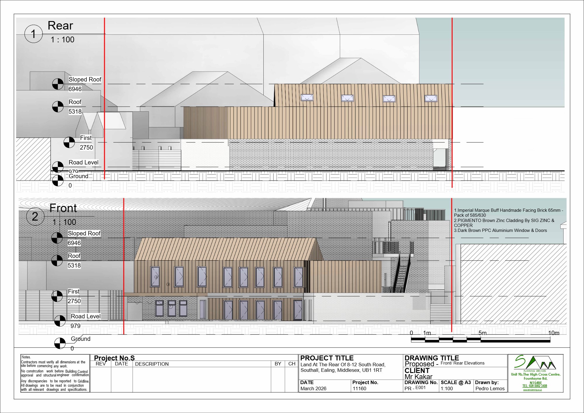 Hostel approved in Southall, Ealing — approved drawing 1
