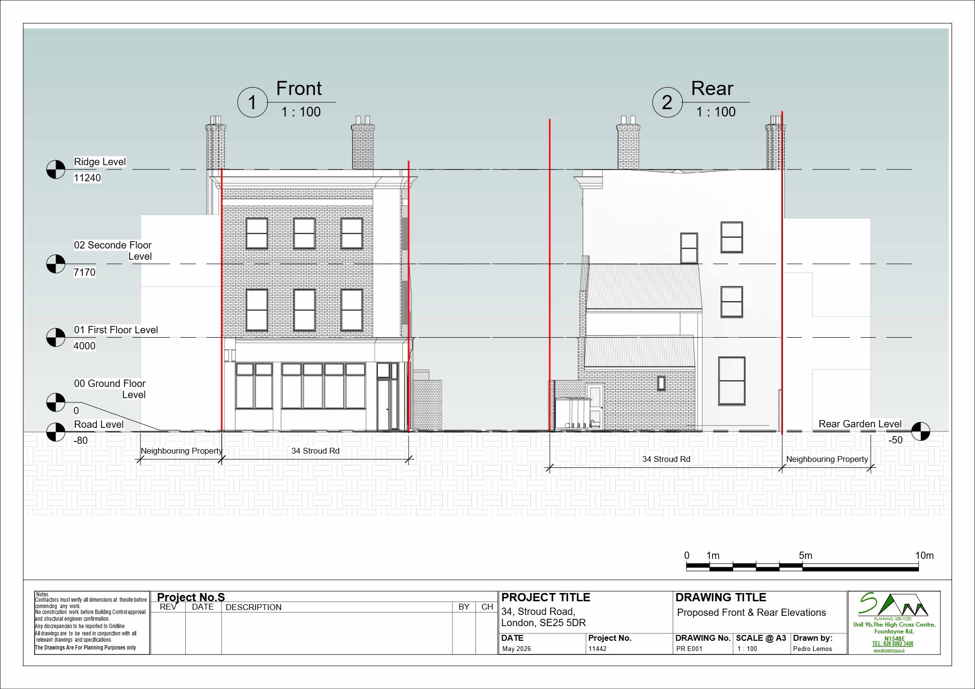 Eight-person HMO approved at Stroud Road, Croydon — approved drawing 1