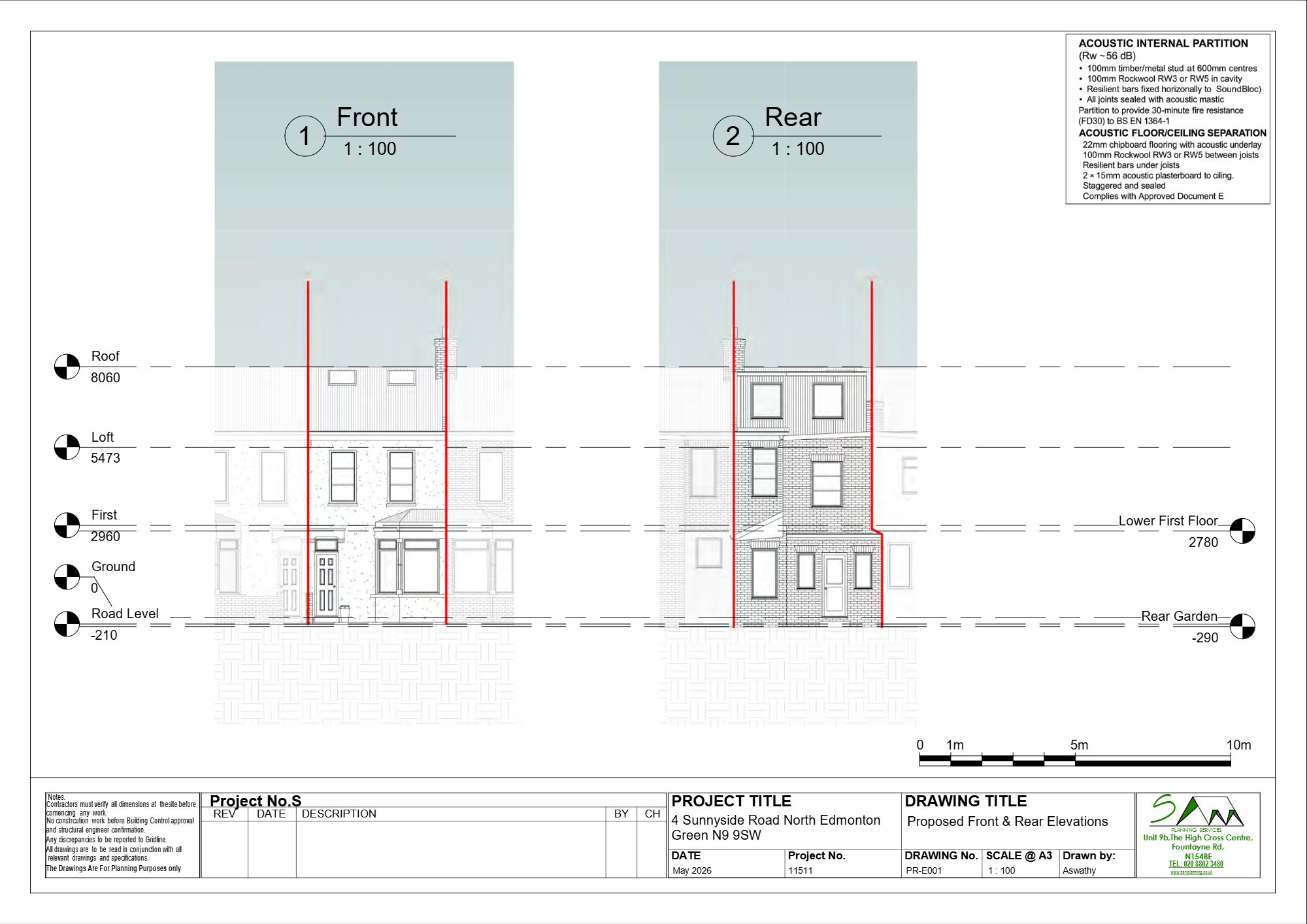 Six-person HMO approved in Edmonton, Enfield — approved drawing 1