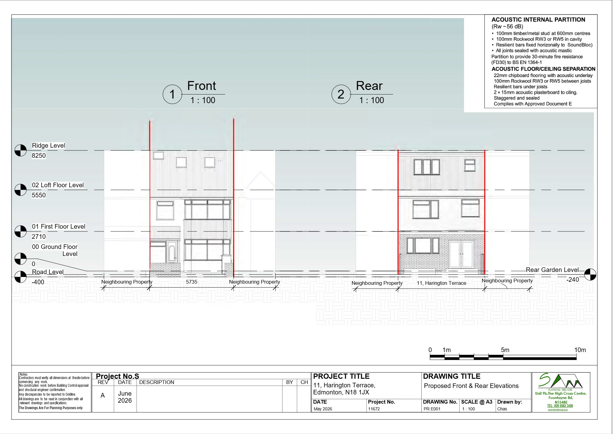 Ten-person HMO approved in Enfield — approved drawing 1