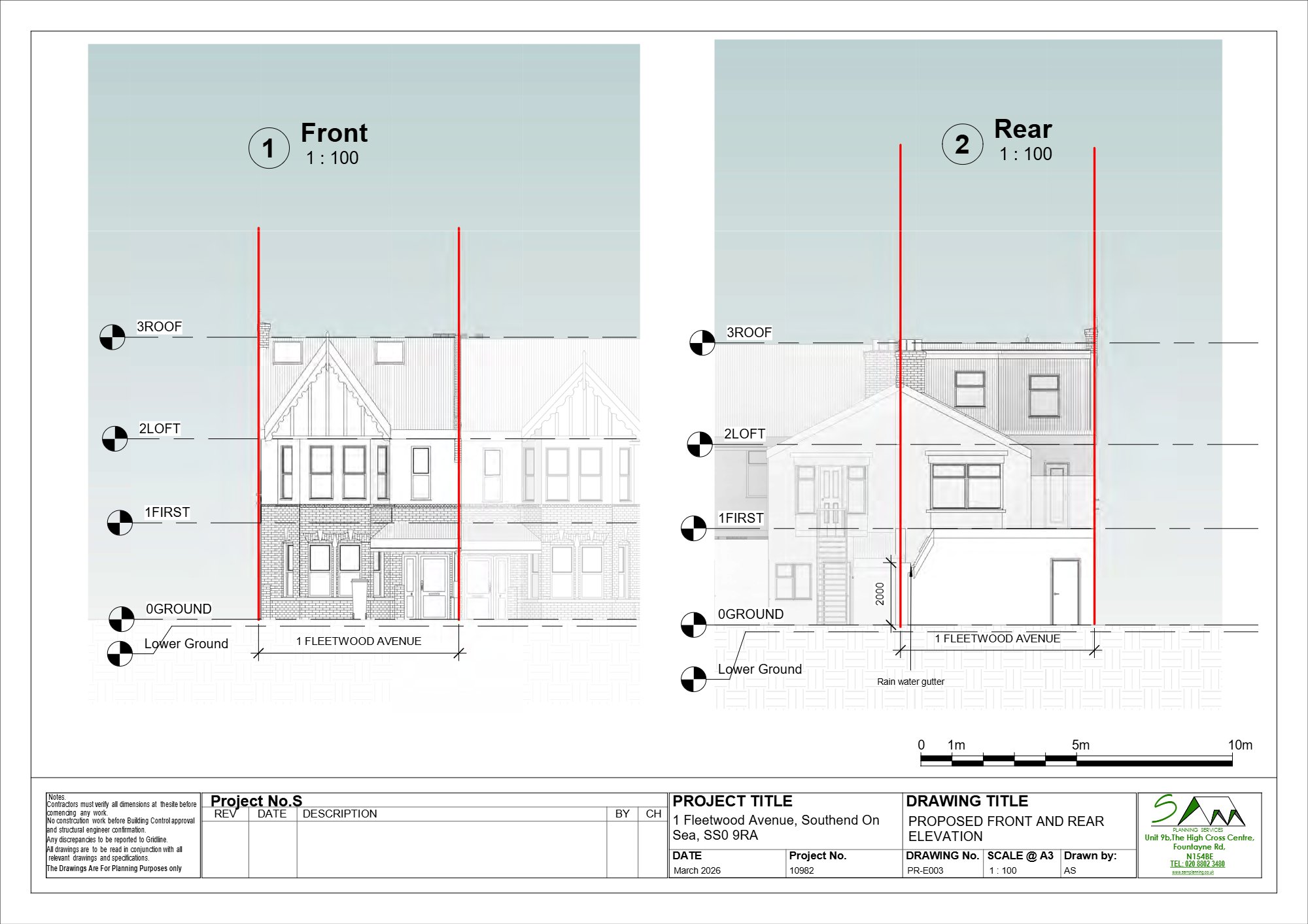 Mikvah and self-contained flat approved in Westcliff-on-Sea — approved drawing 1