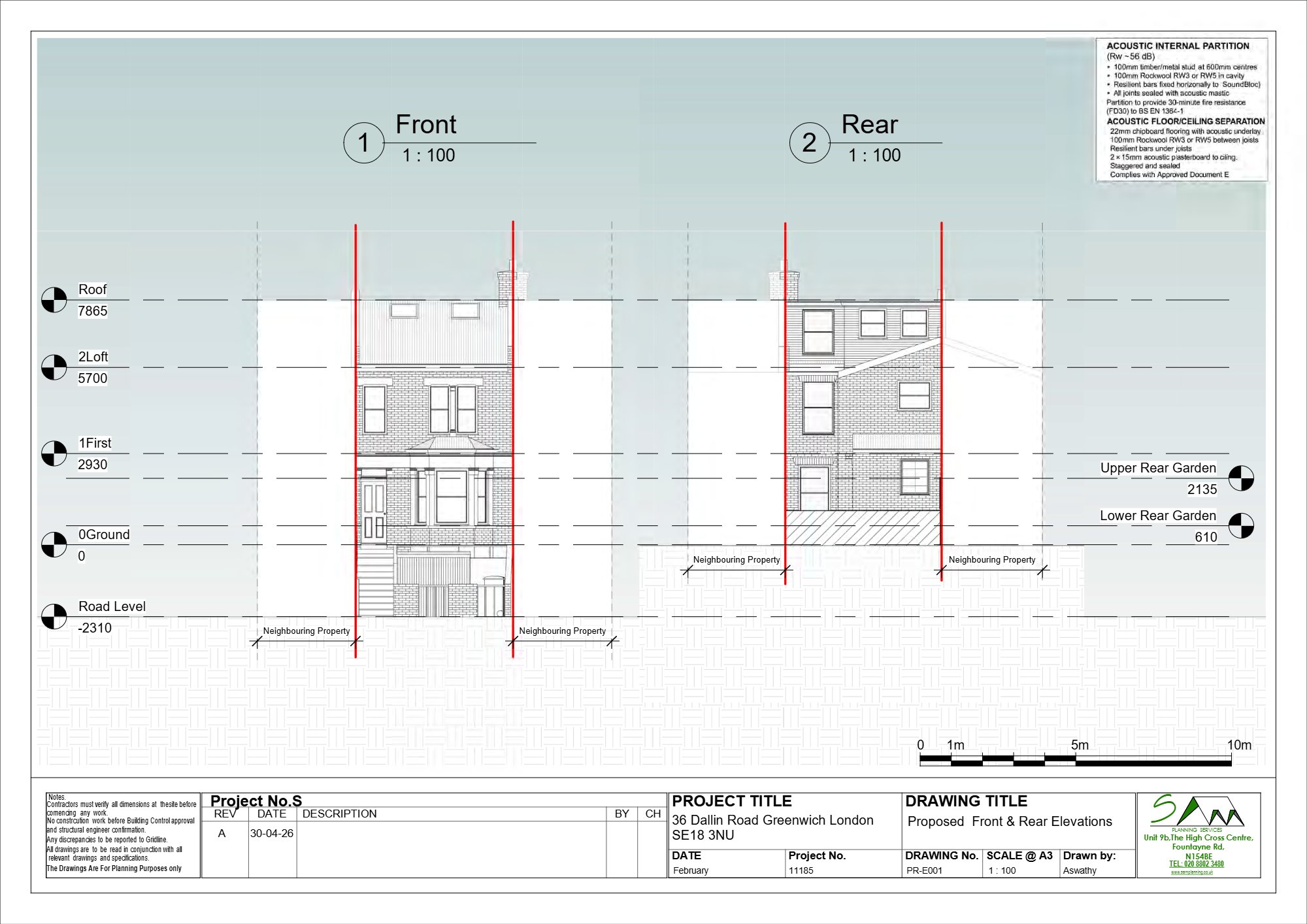 Six-person HMO approved on appeal in Plumstead, Greenwich — approved drawing 1